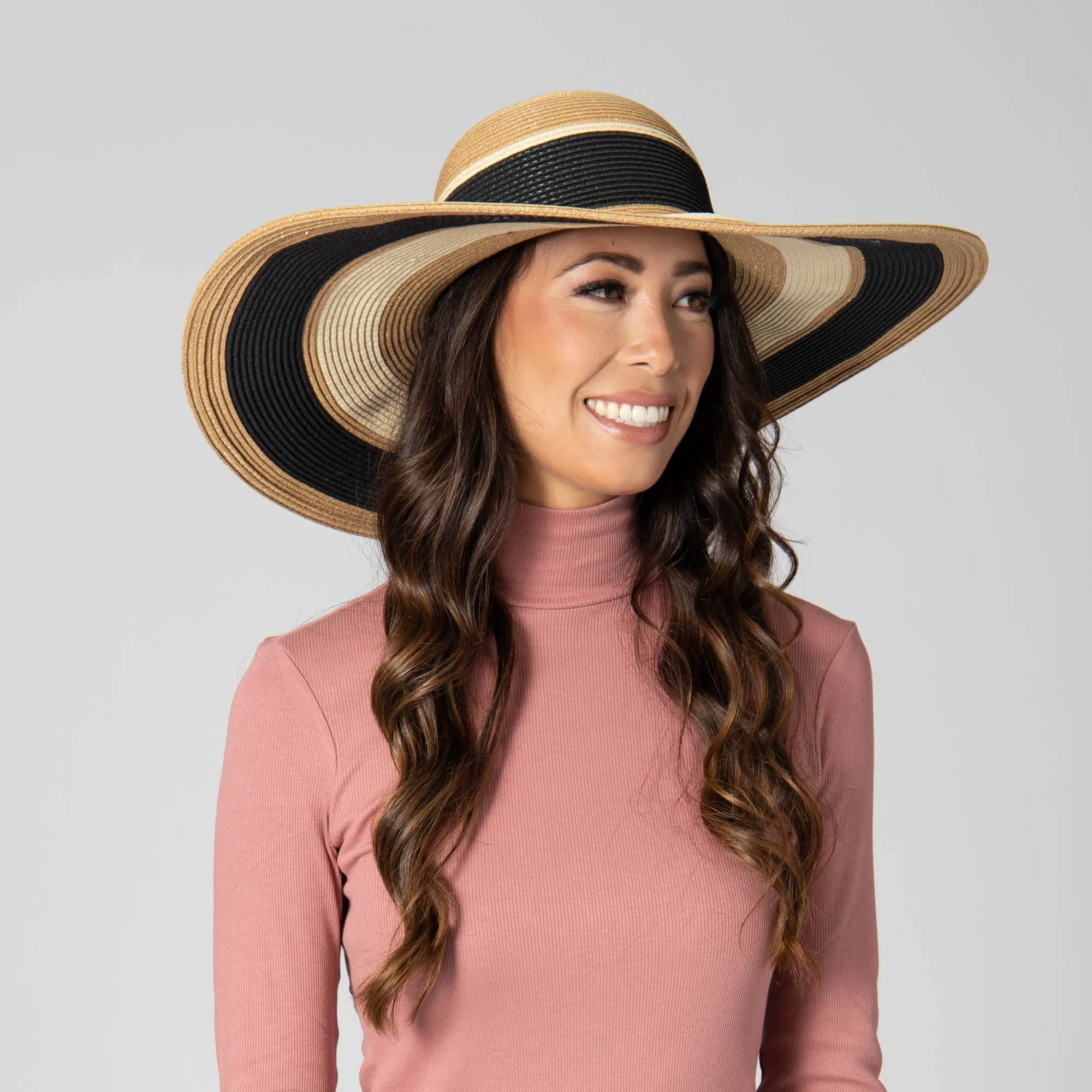 Las Palmas Floppy - Ultrabraid Striped Floppy Hat