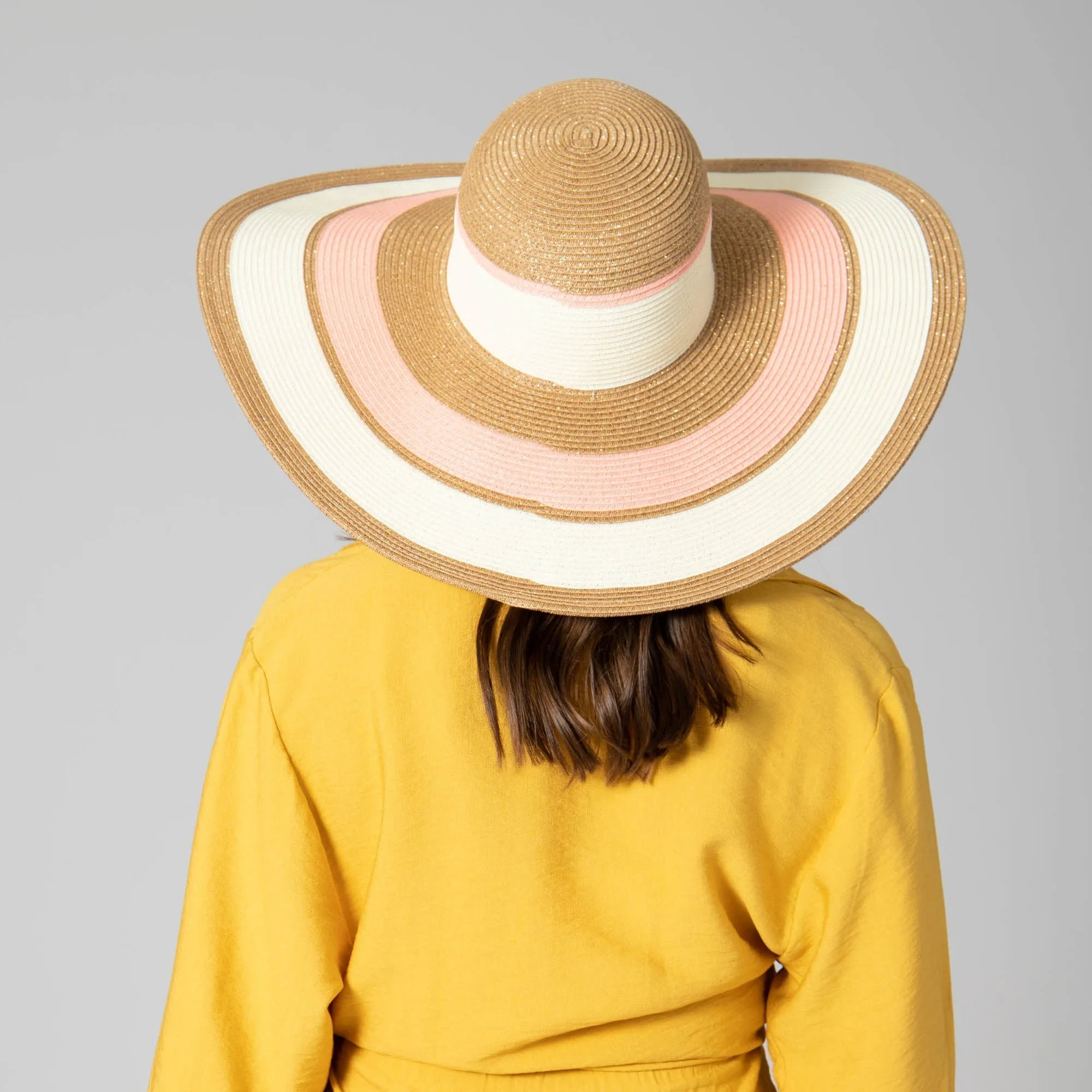 Las Palmas Floppy - Ultrabraid Striped Floppy Hat