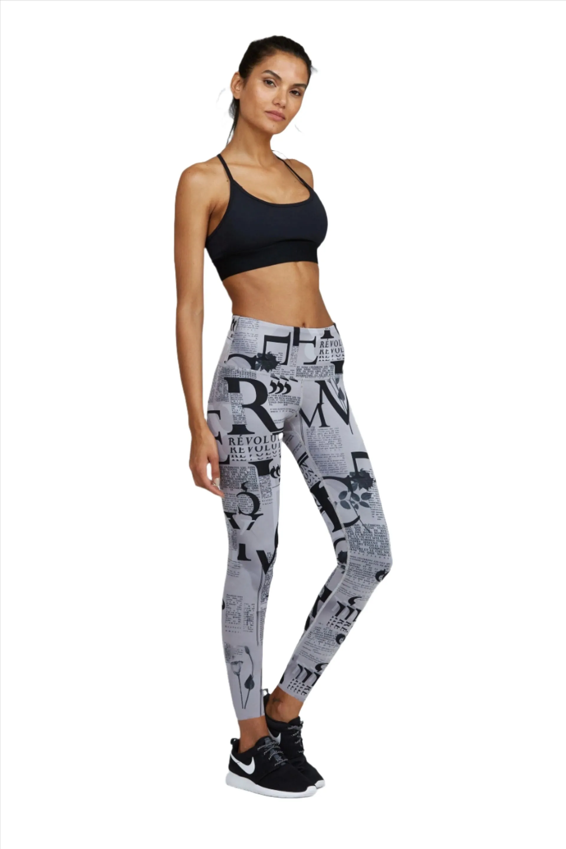 Last Chance! Noli Yoga Revo Legging News Paper Print