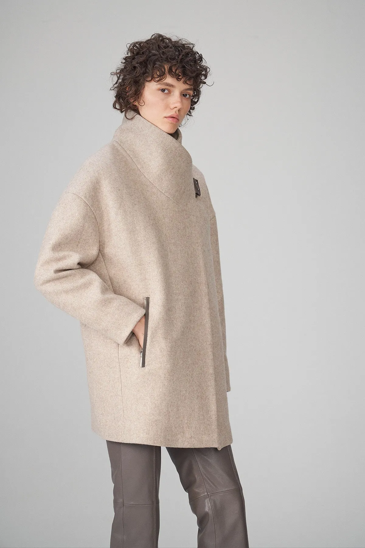 Latte Wool Coat