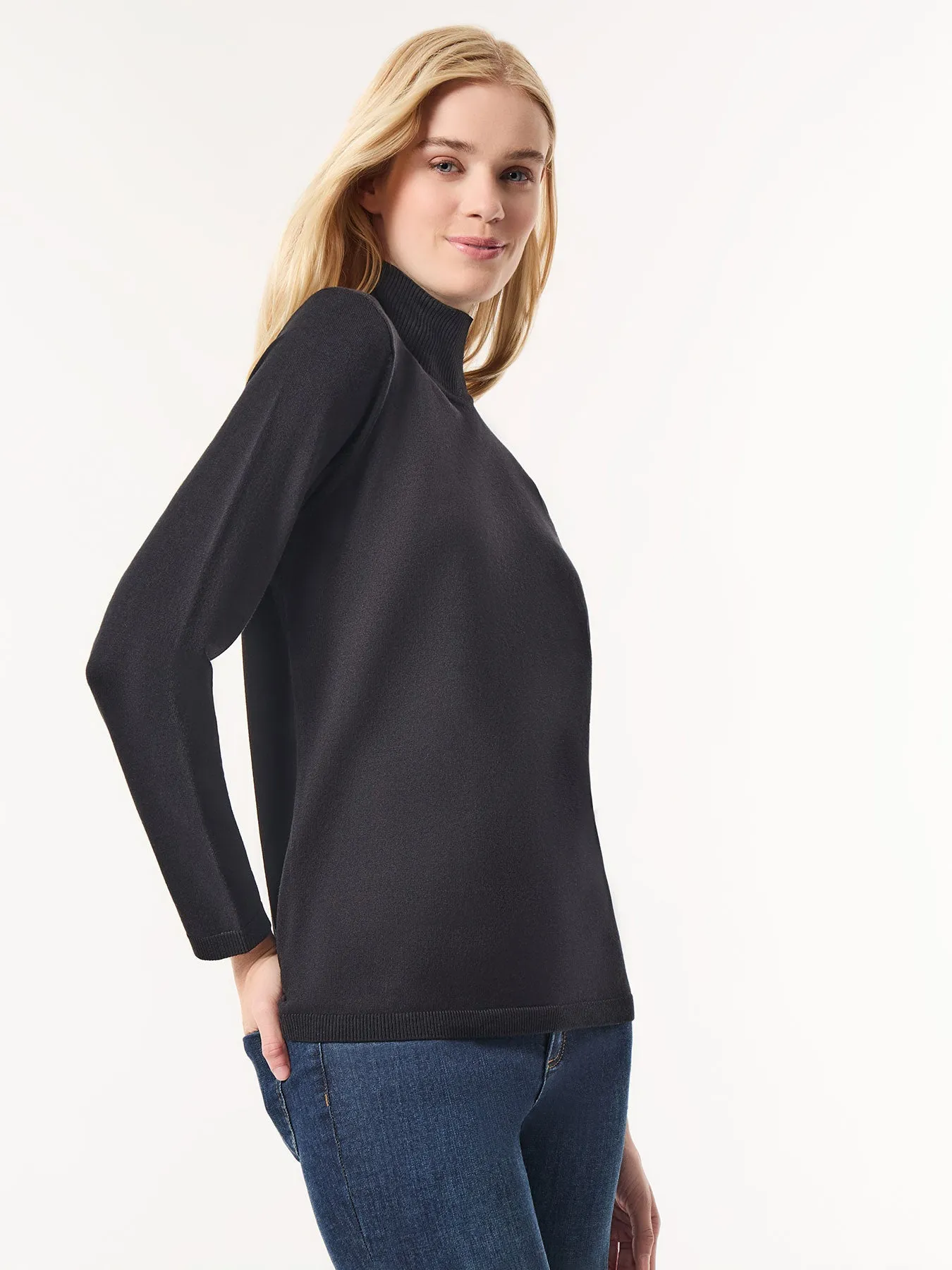 Long Sleeve Mock Neck Sweater