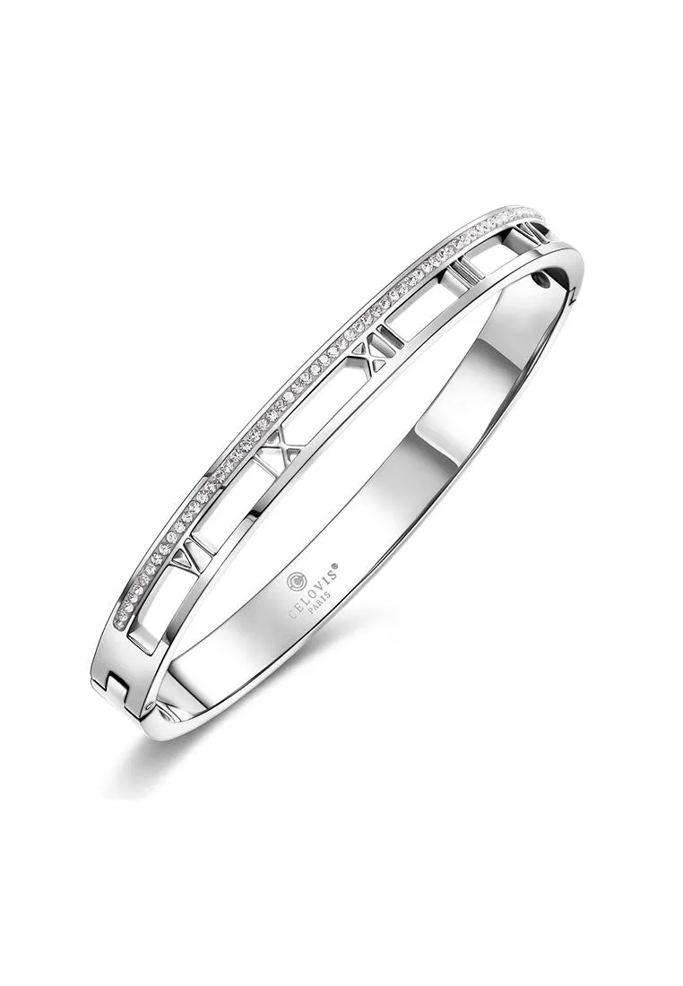 Lucius with Hollow Roman Numeral Bangle