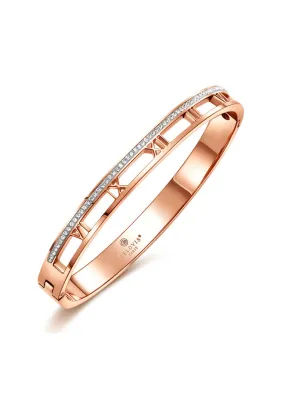 Lucius with Hollow Roman Numeral Bangle