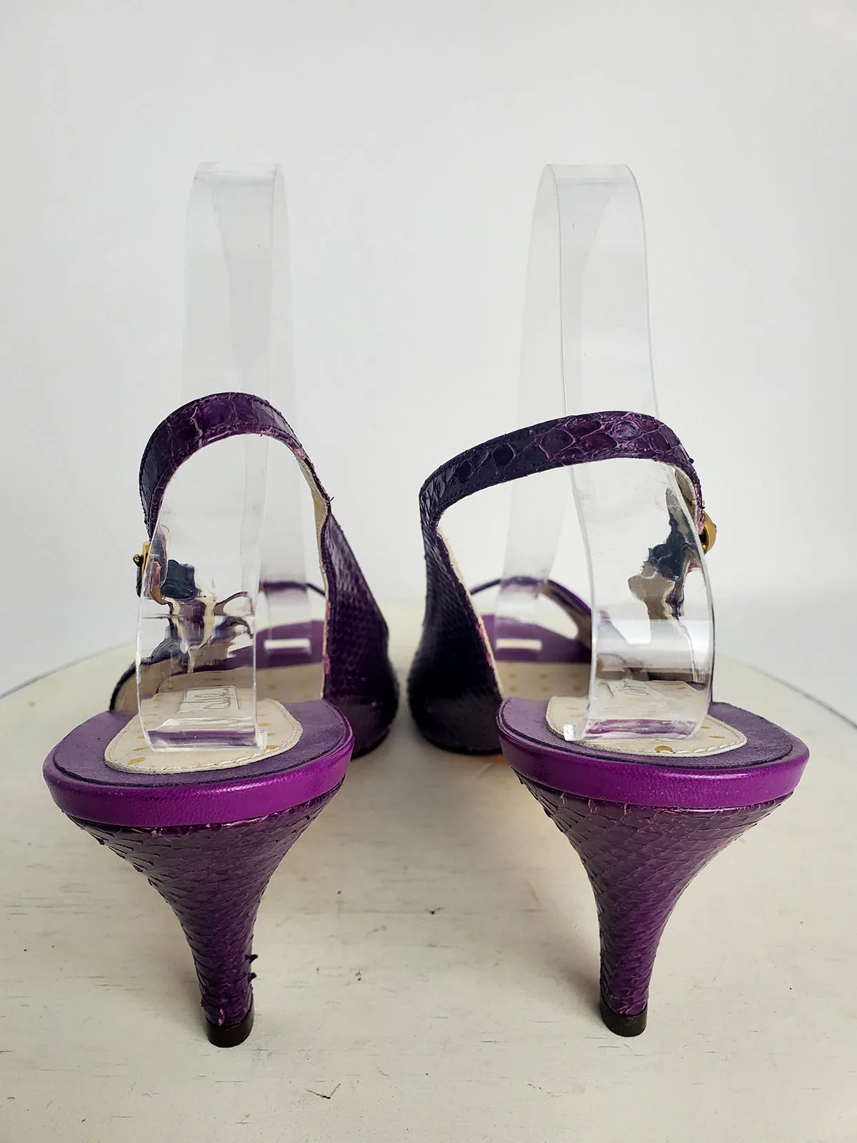 Lulu Guiness Size 9 (40) Purple Slingback Pumps NWOB