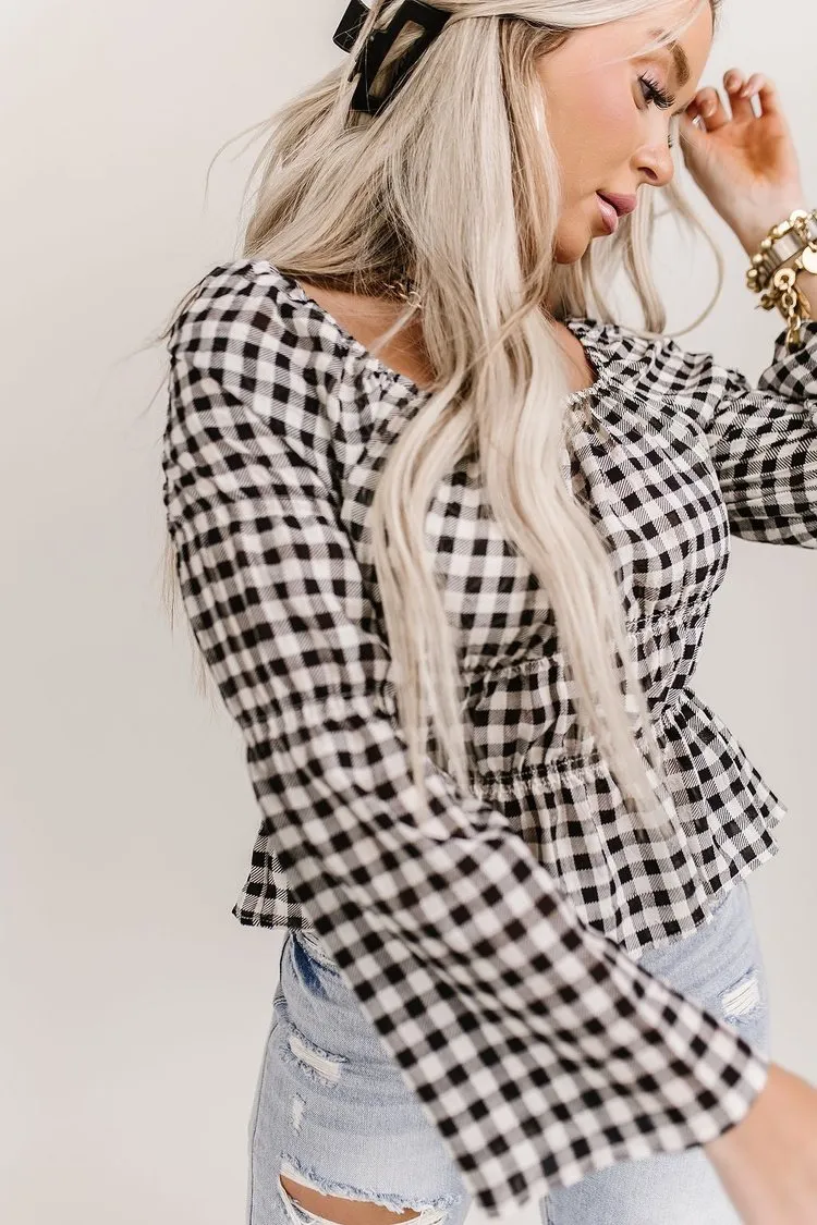 Lyra Gingham Top