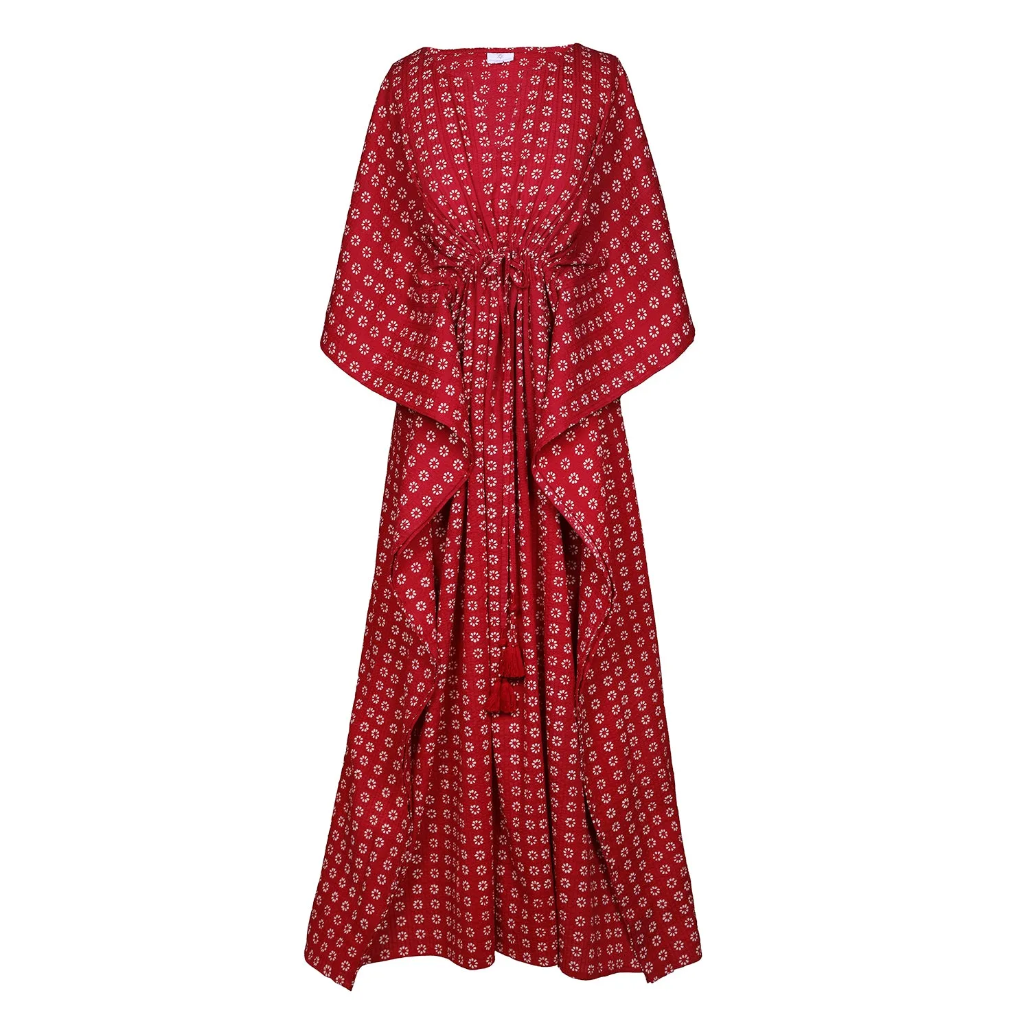 Manisha Red Maxi Kaftan Dress