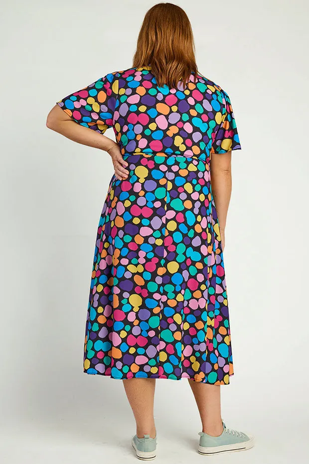 Marley Rainbow Pebble Spots Dress