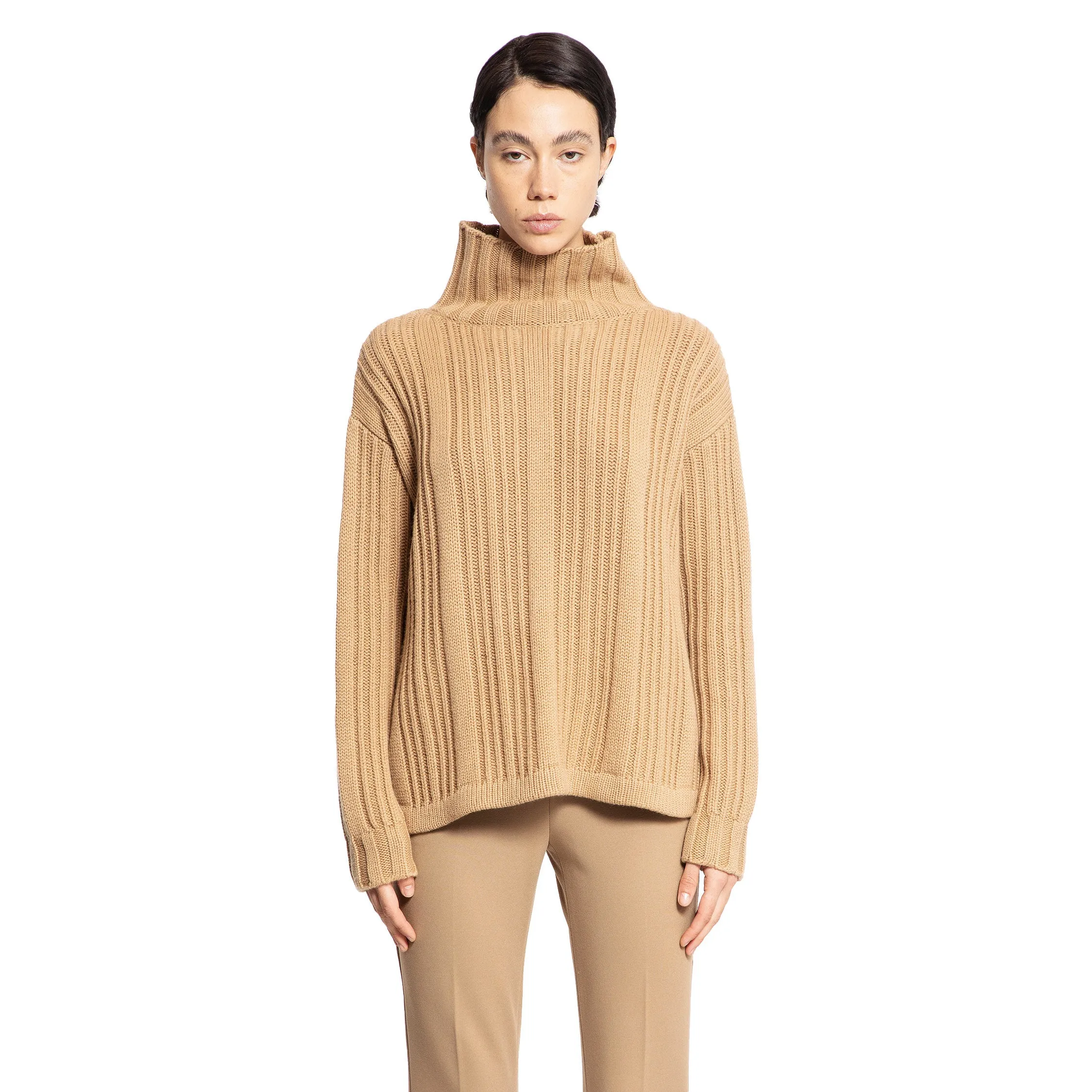 MAX MARA WOMAN BROWN KNITWEAR