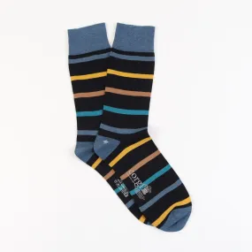 Men's Striped Cashmere Blend Socks