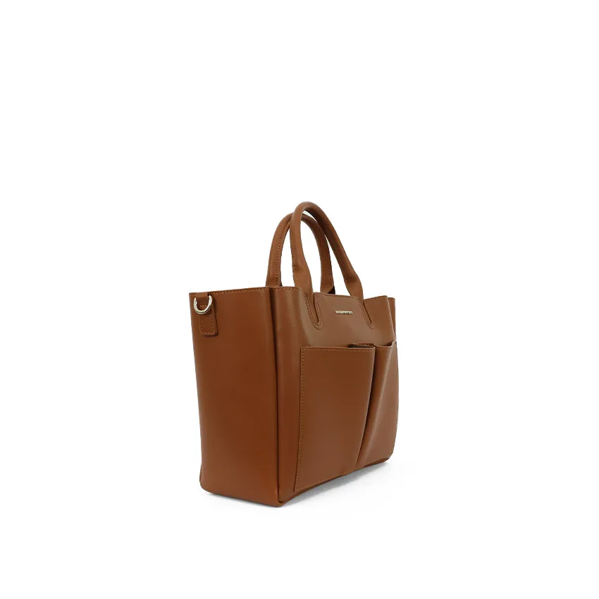 Muvi Satchel (M) Women's Bag - Camel