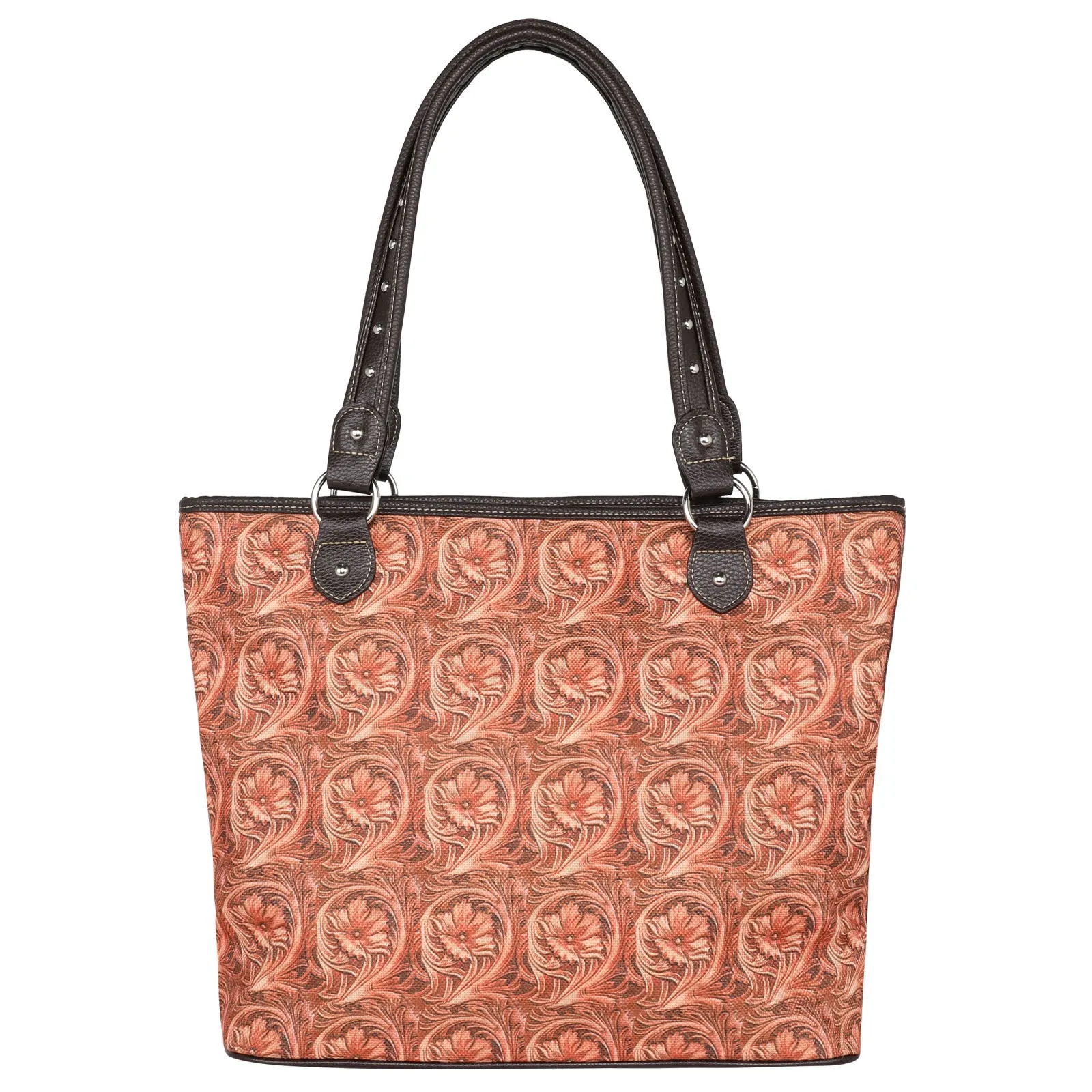 MW1231-8112 Montana West Floral Print Canvas Tote Bag