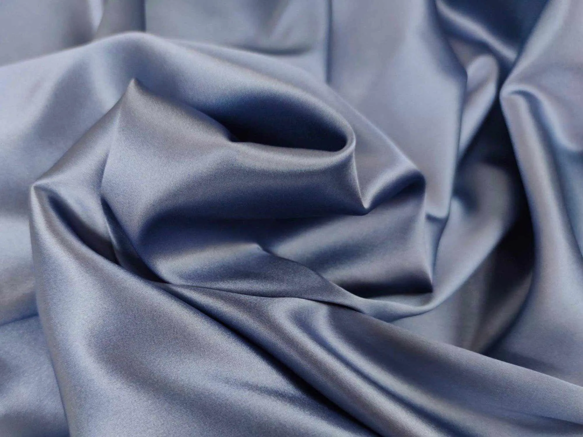 Natural Silk Satin with Elastane - 15 Colors Available