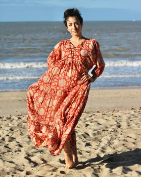 Neera Maxi in Rust Sunflower