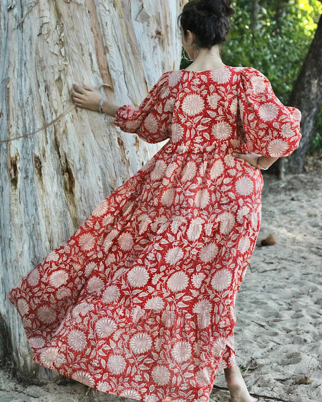 Neera Maxi in Rust Sunflower