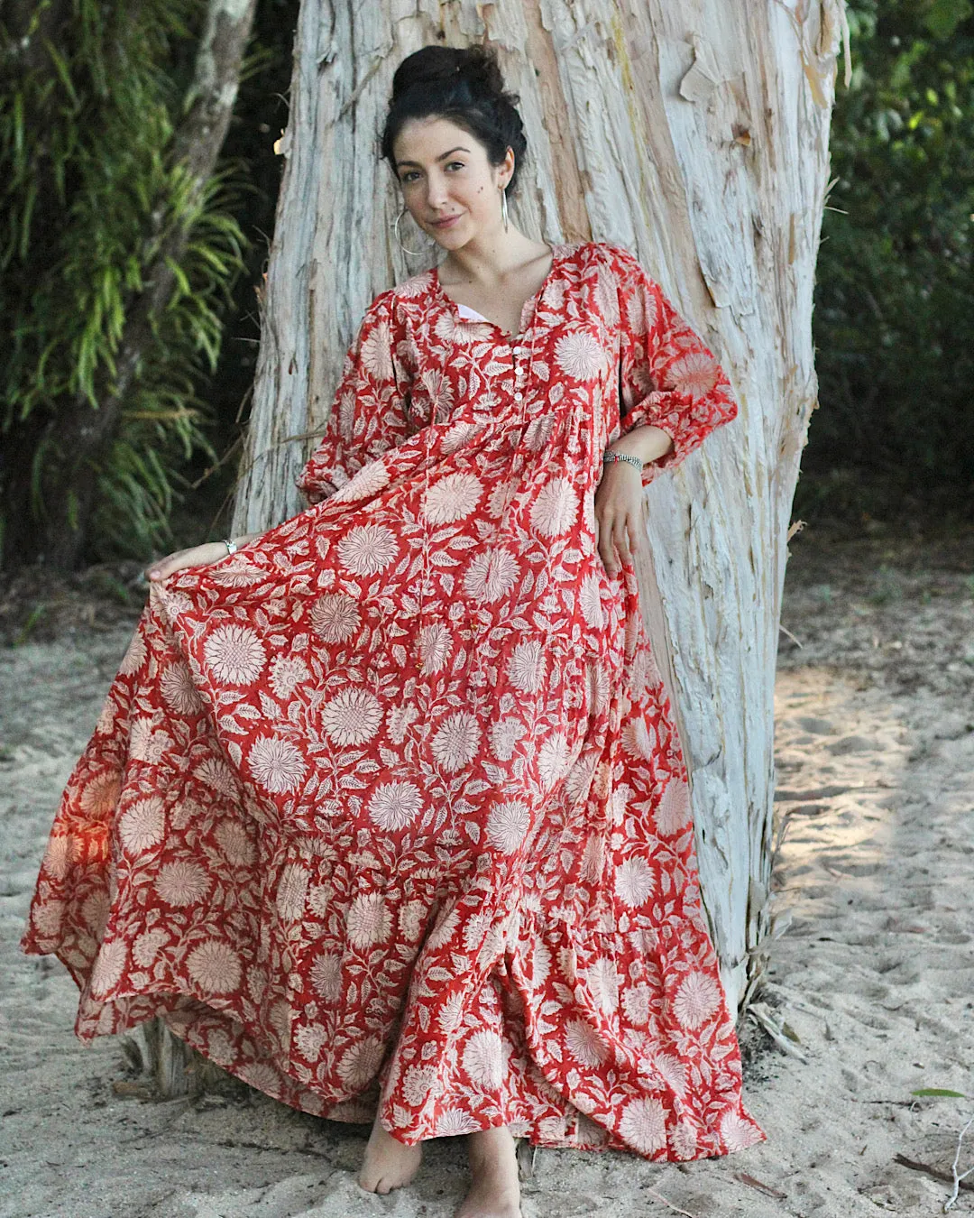 Neera Maxi in Rust Sunflower