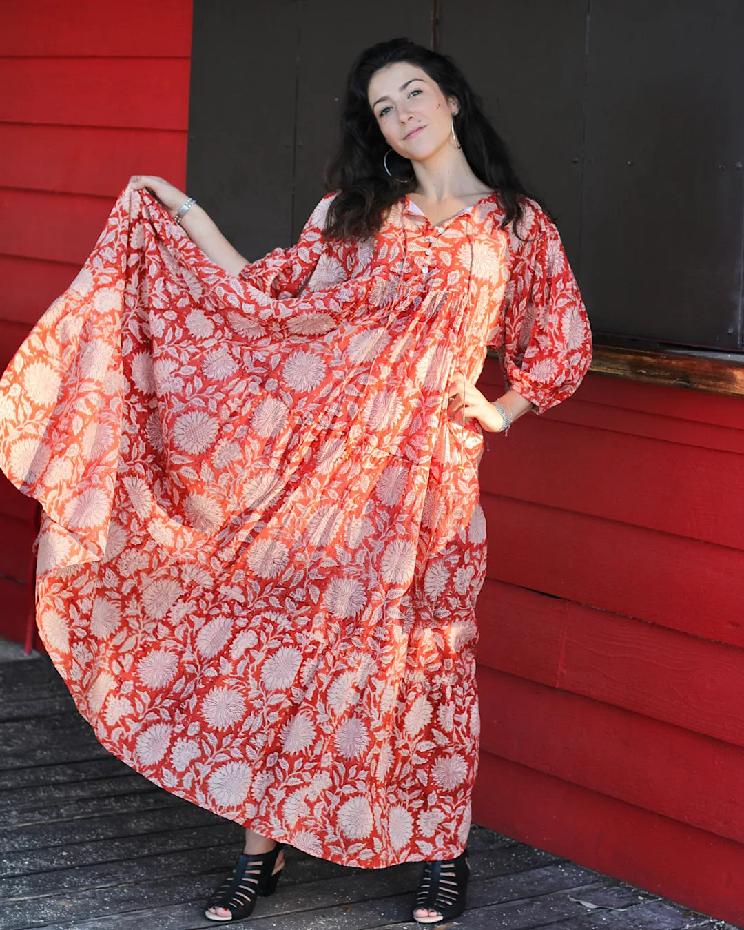 Neera Maxi in Rust Sunflower