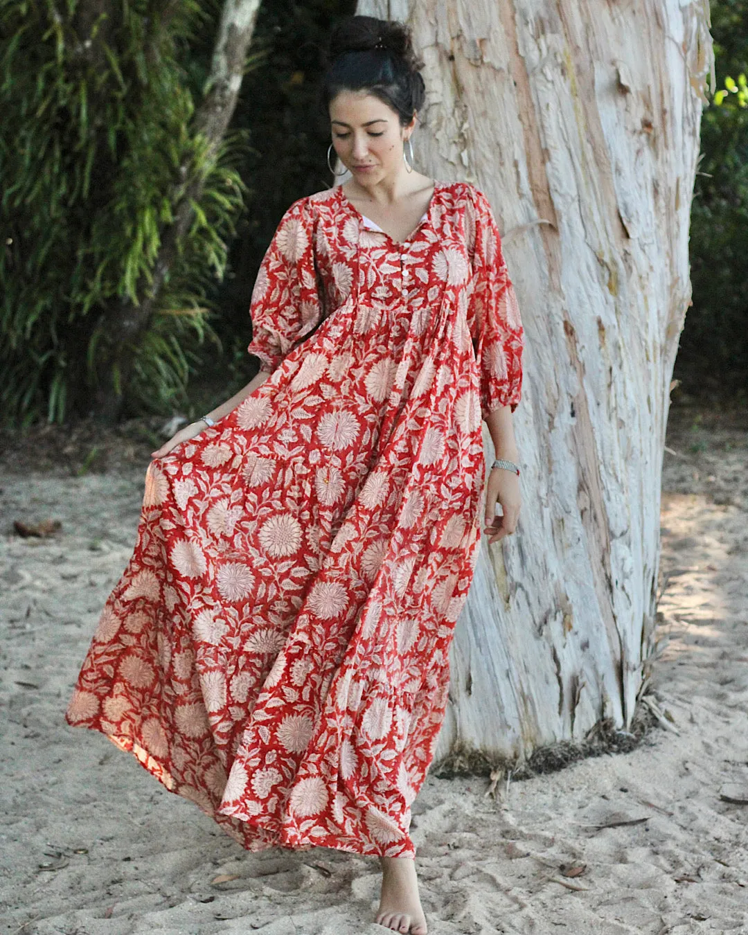 Neera Maxi in Rust Sunflower