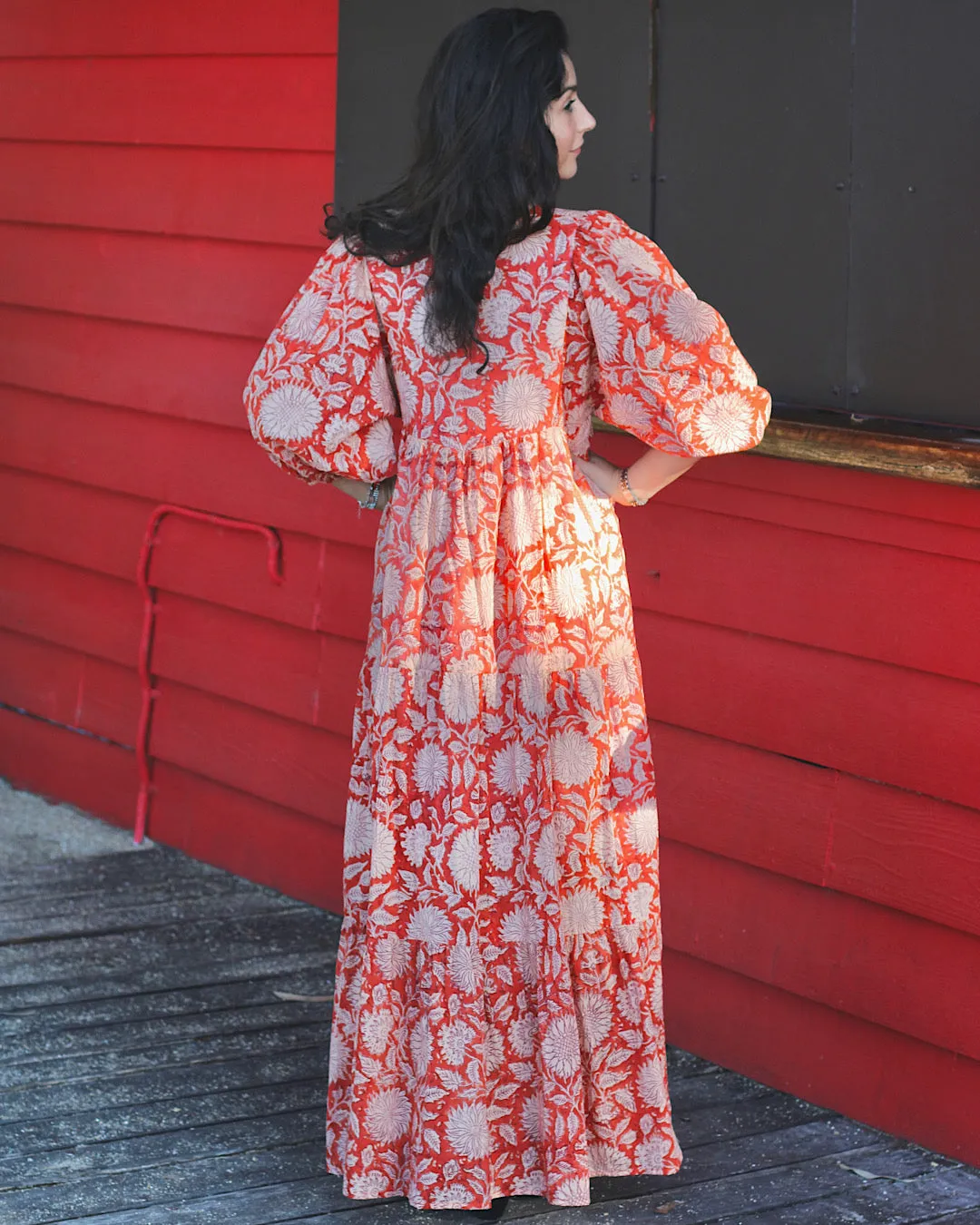 Neera Maxi in Rust Sunflower