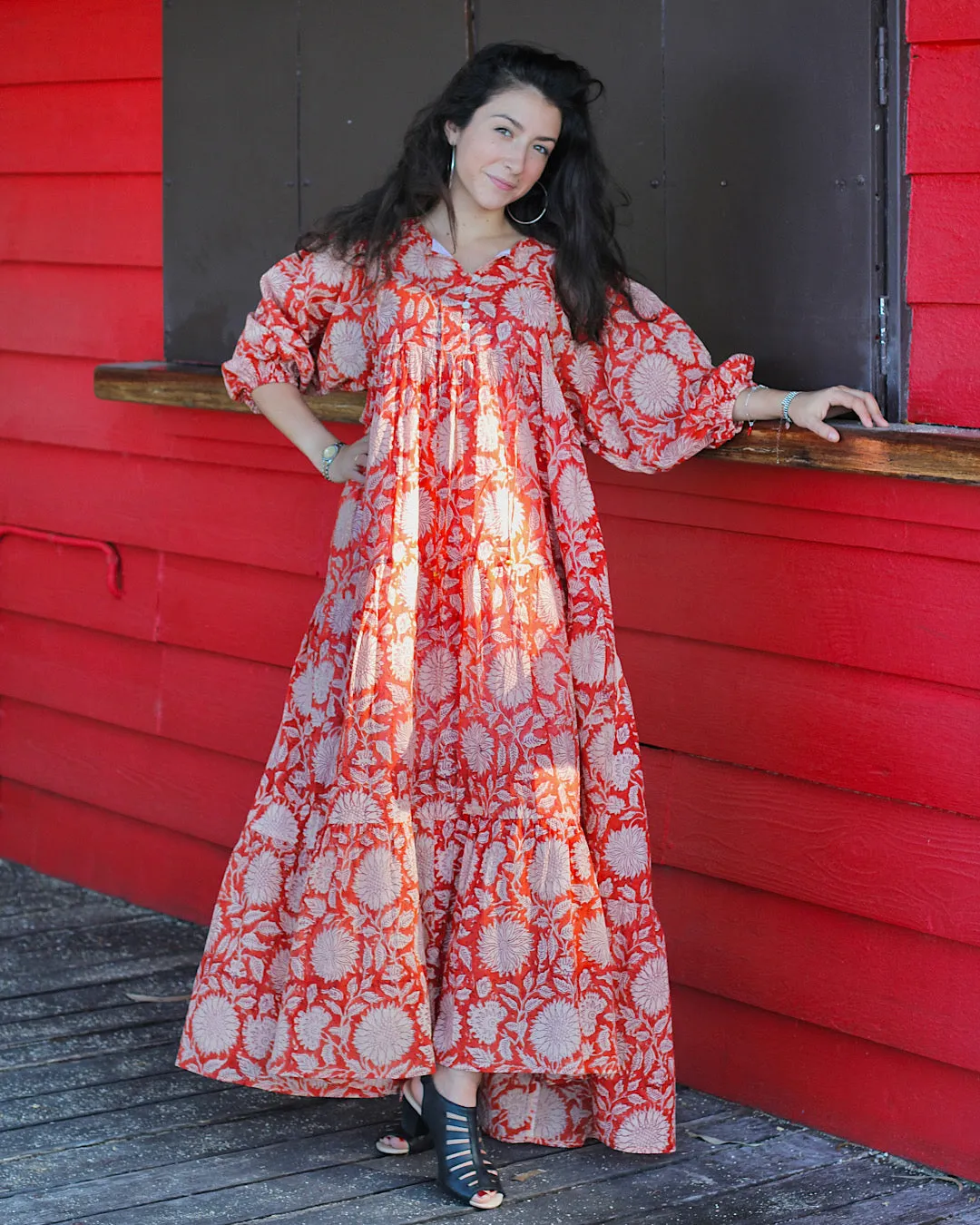 Neera Maxi in Rust Sunflower