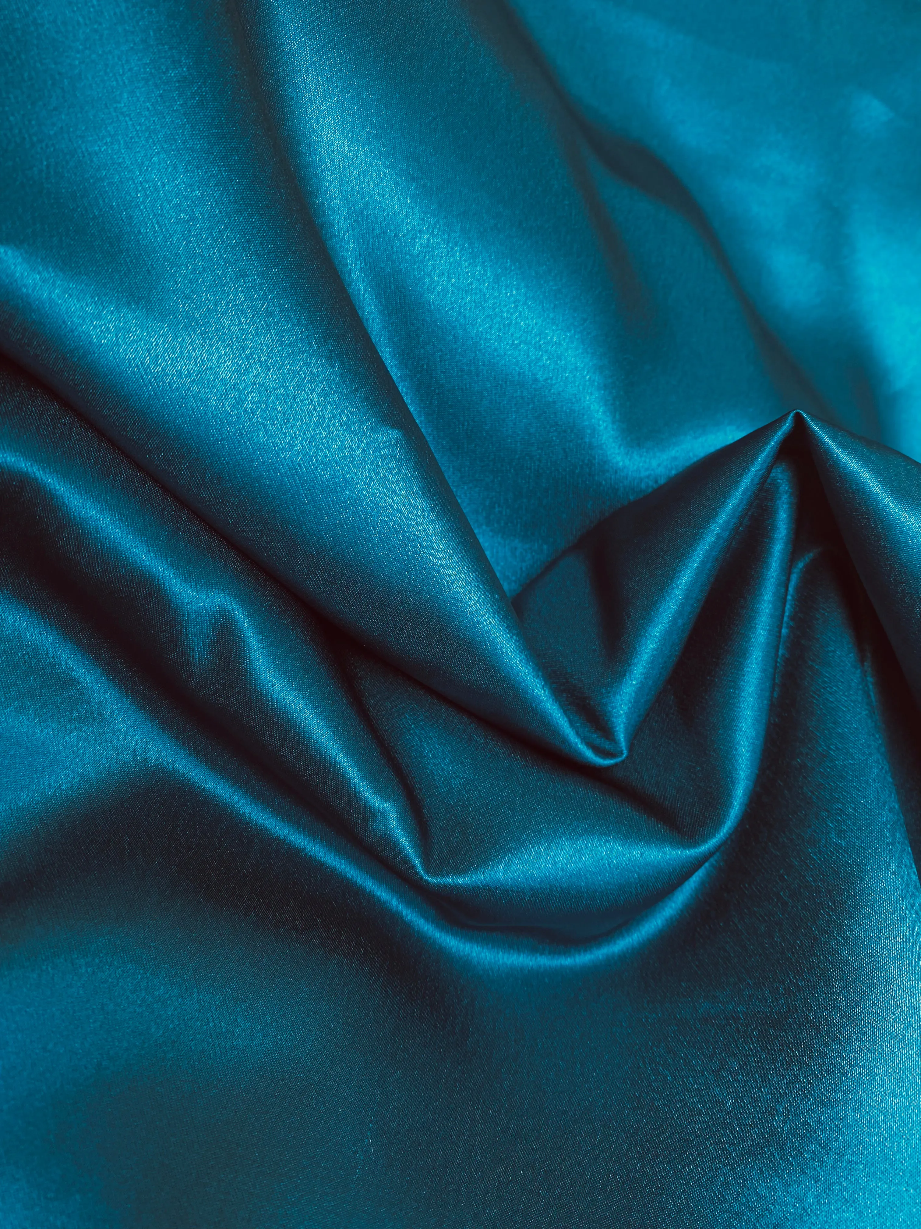 NEW Duchess Malaika "Faux Silk" Satin in Solid Teal