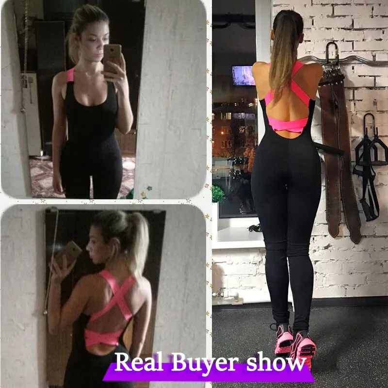 One Piece Backless Running Workout Yoga