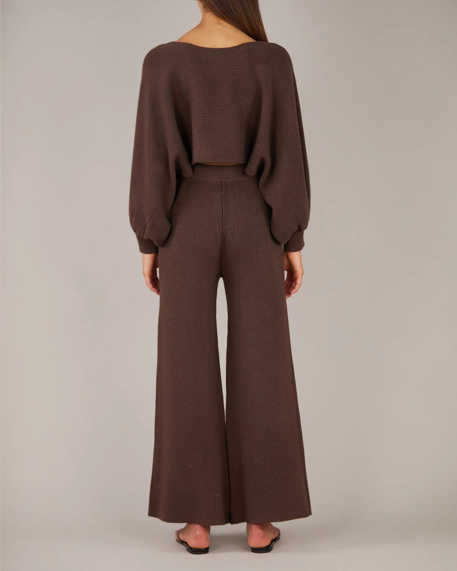 Pinto Knit Pants - Chocolate