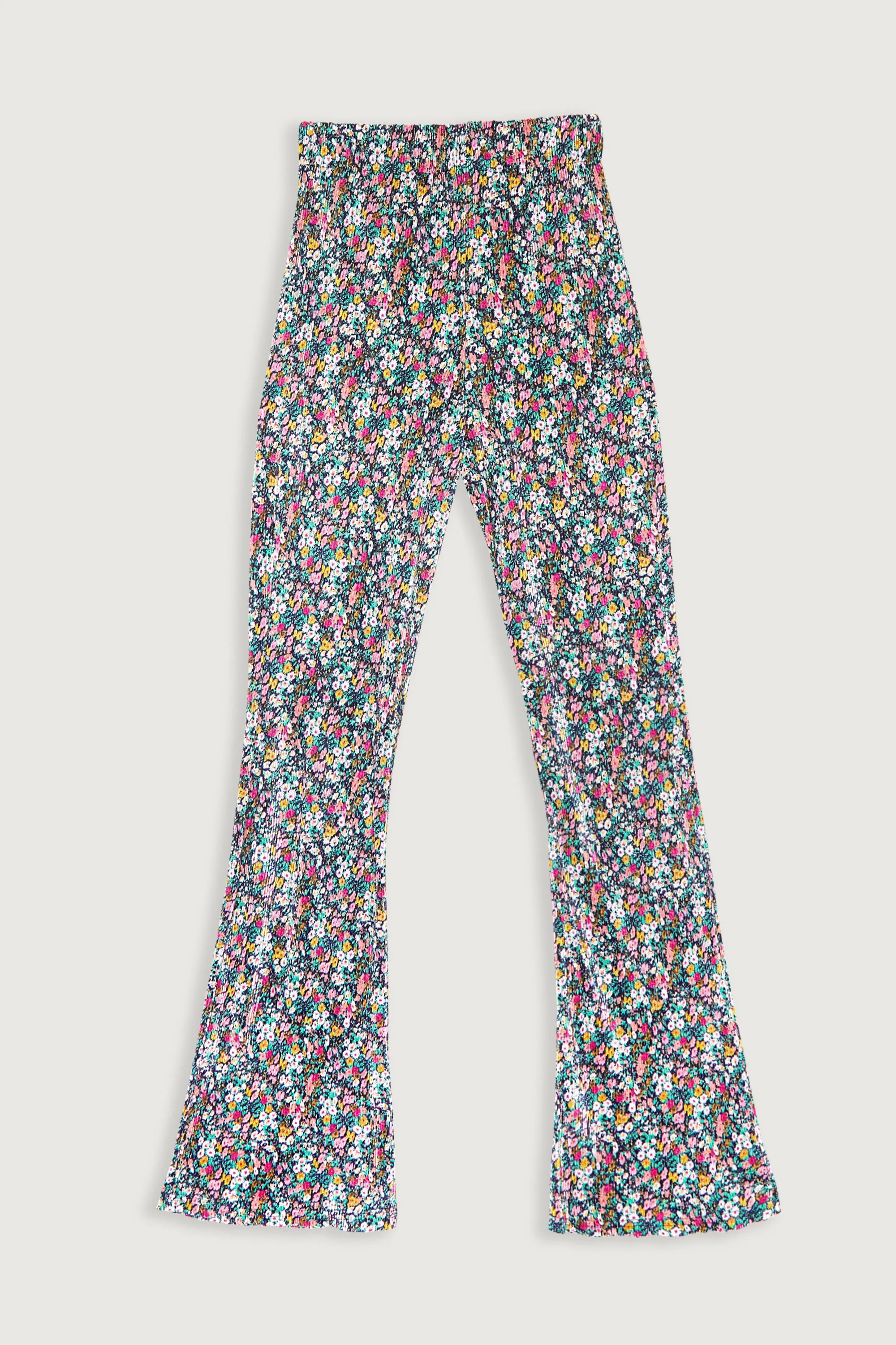 PLEATED FLORAL PANT