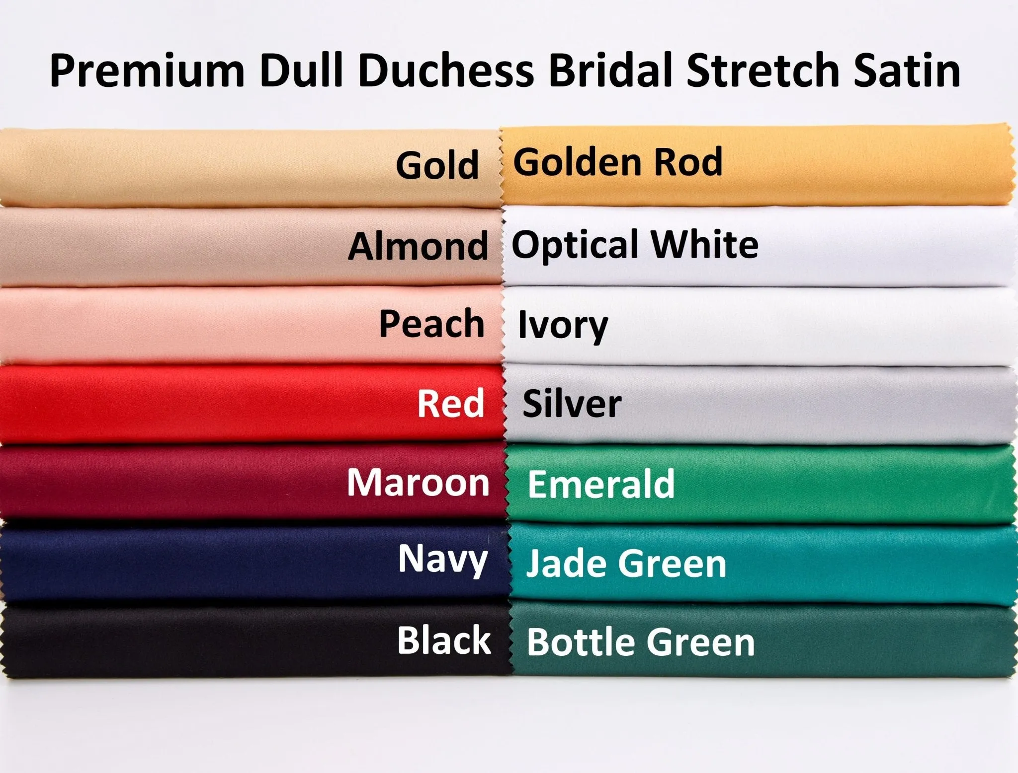 Premium Dull Duchess Bridal Satin Fabric