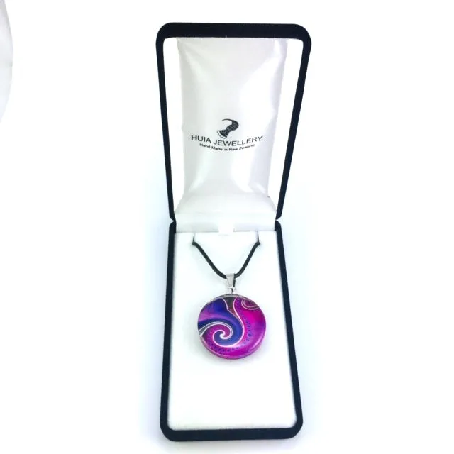 Purple Dot Wave Pendant