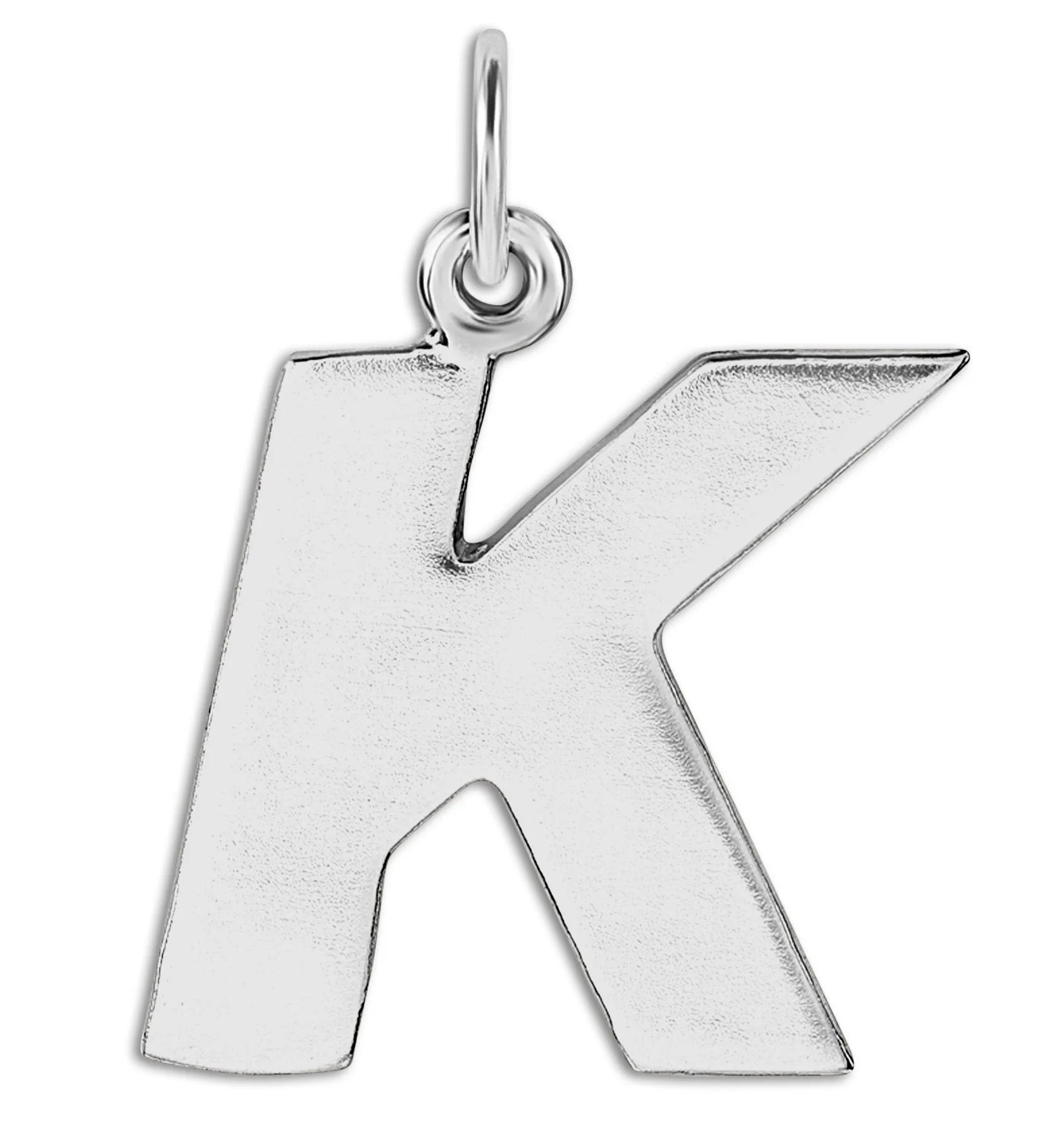 "K" Cutout Letter Charm