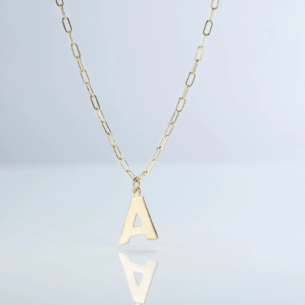 "U" Cutout Letter Charm