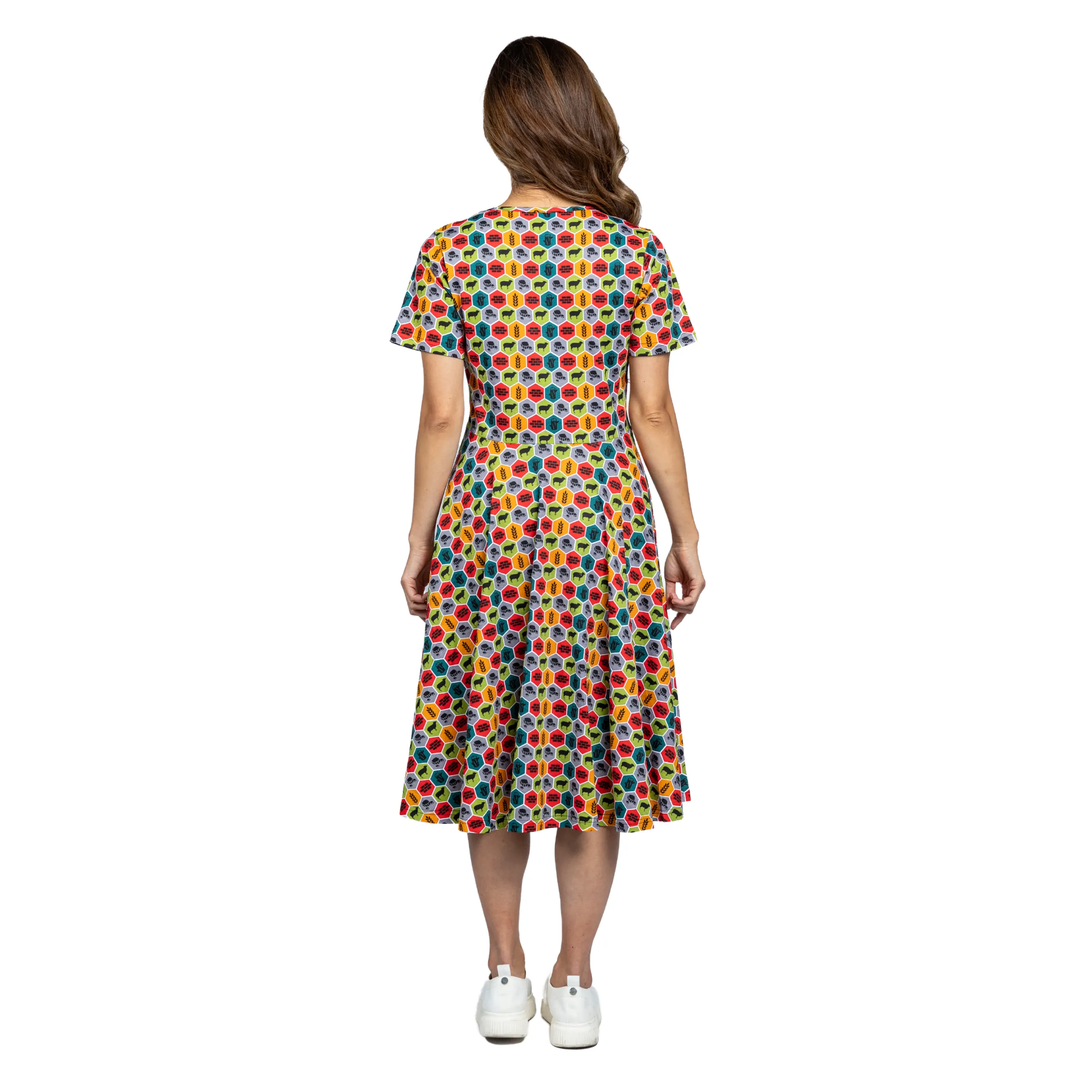 Resource Hexagon Twirl Dress