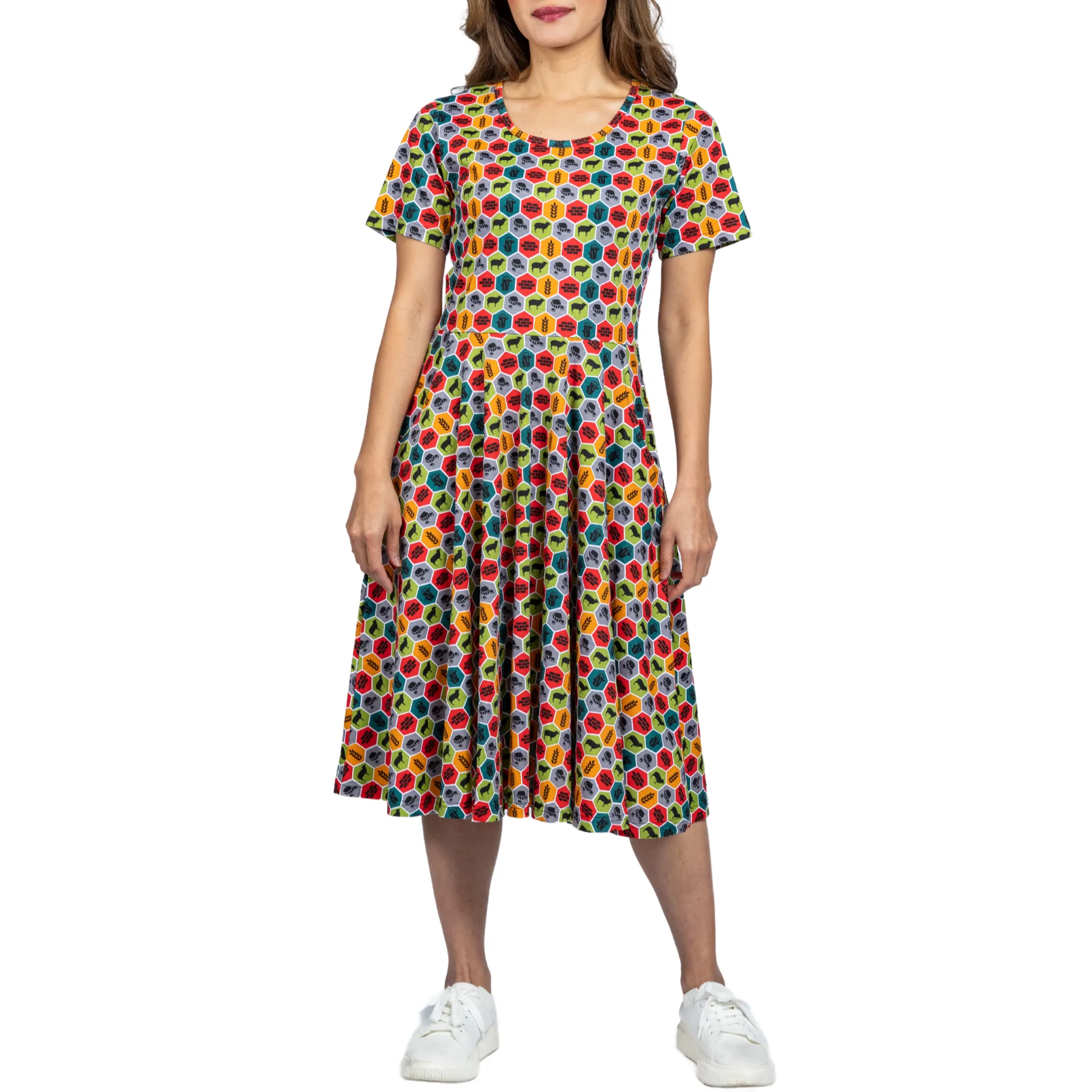 Resource Hexagon Twirl Dress