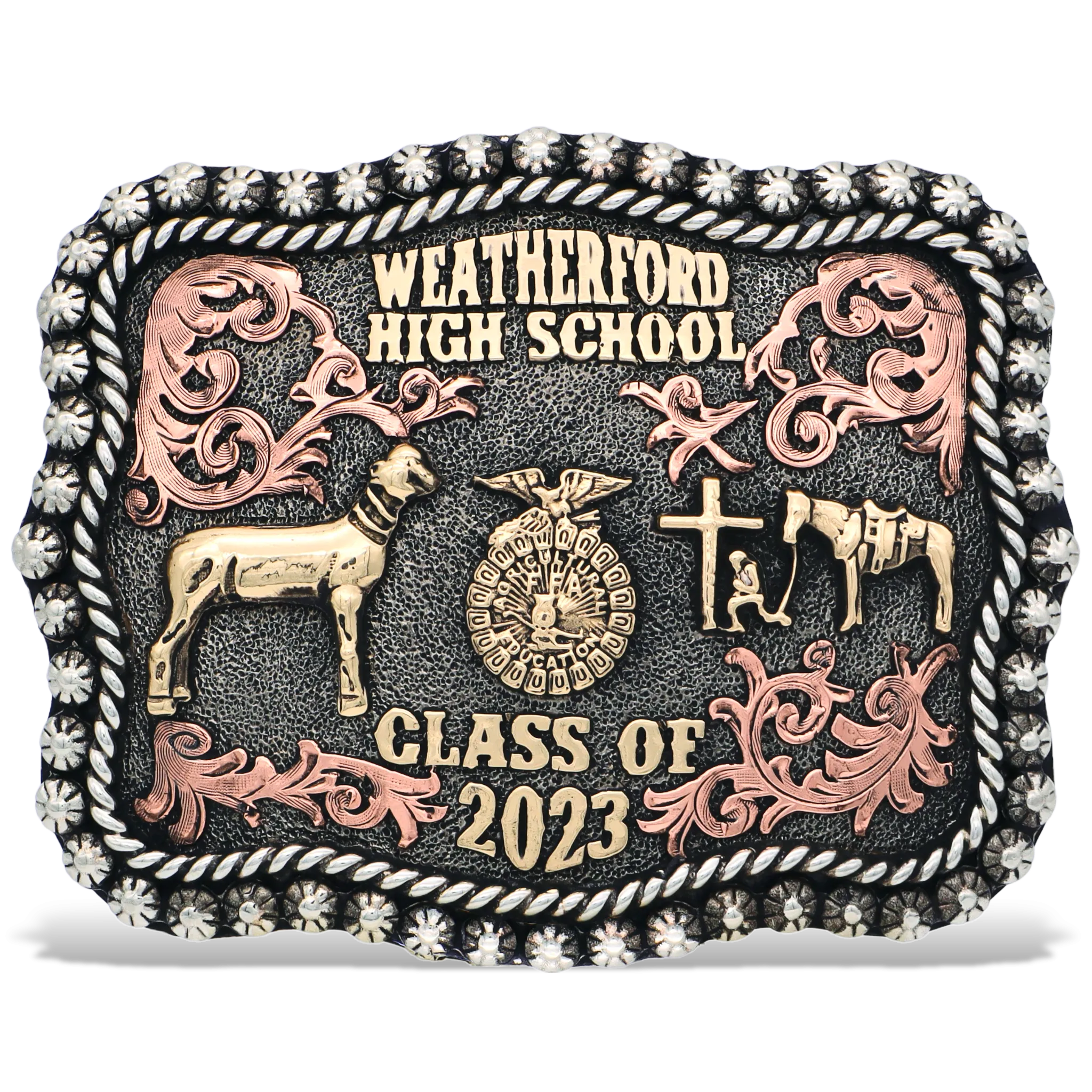 Roping in Success Custom Buckle