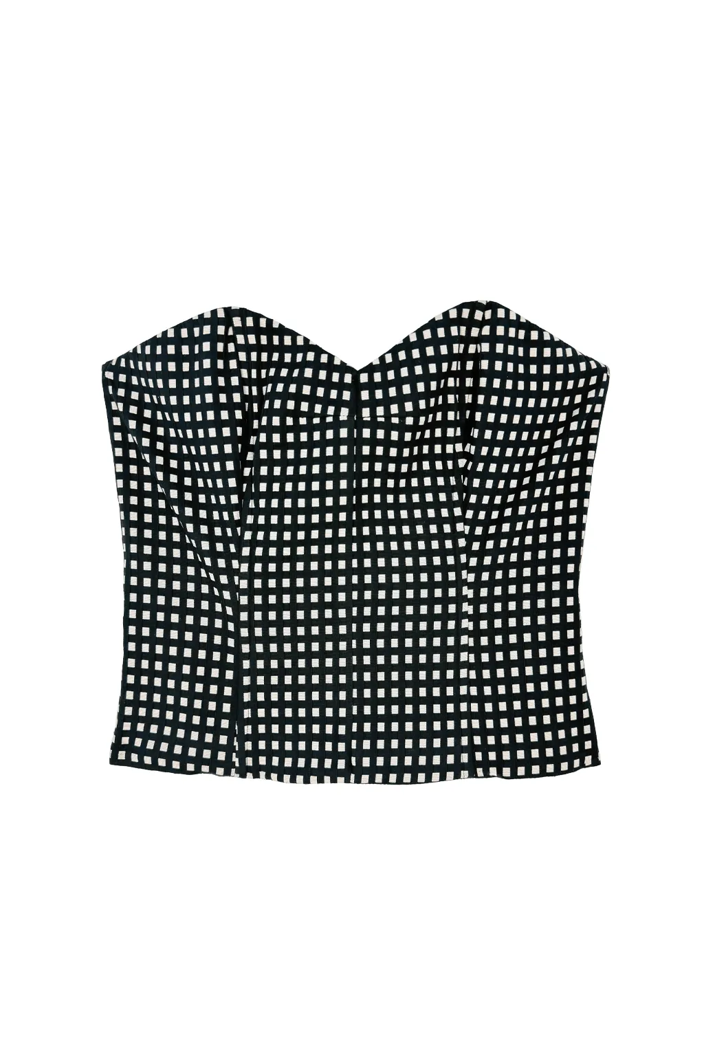 SAMPLE - Birdie Bustier - Gingham Faille