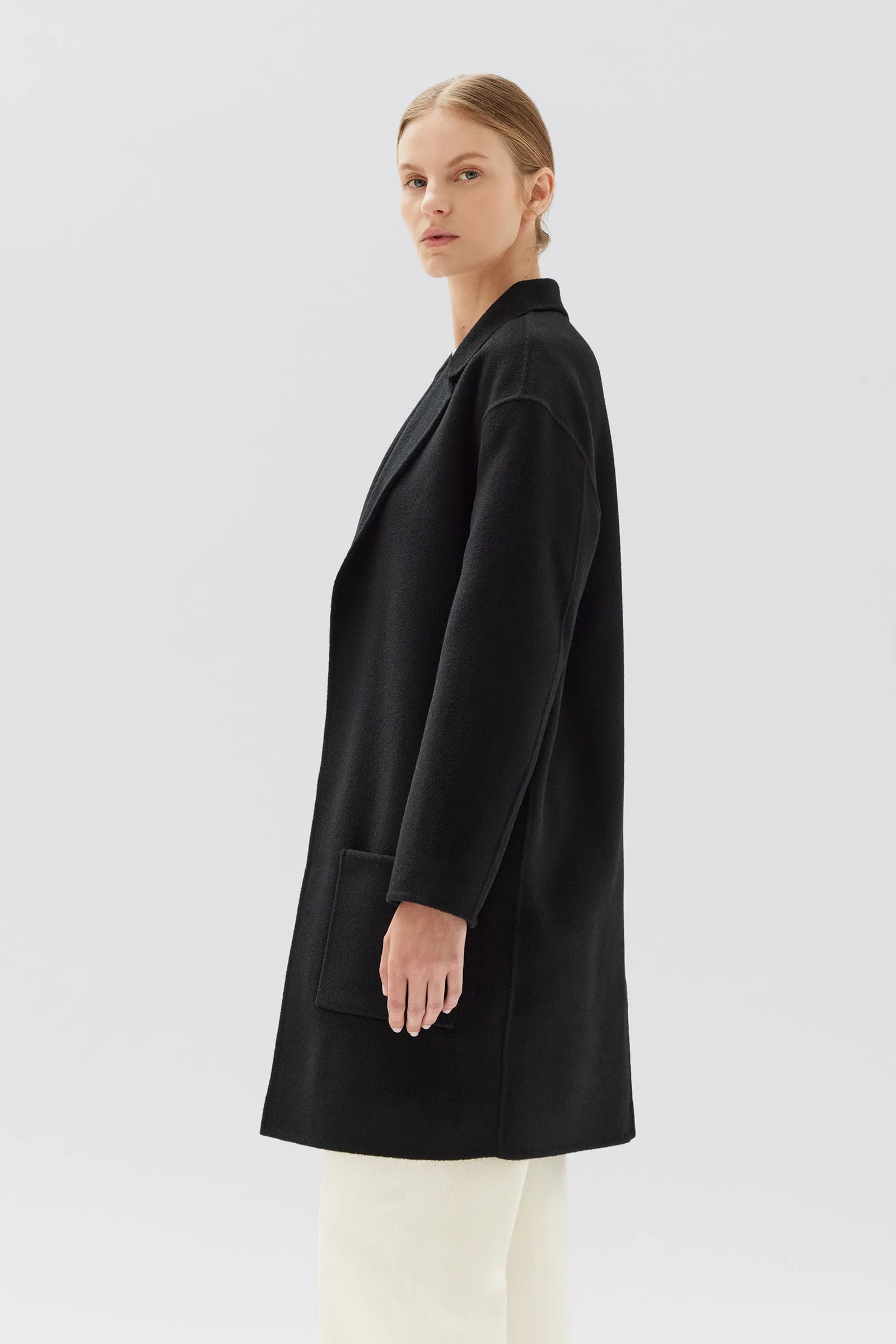 Single Breasted Wool Coat