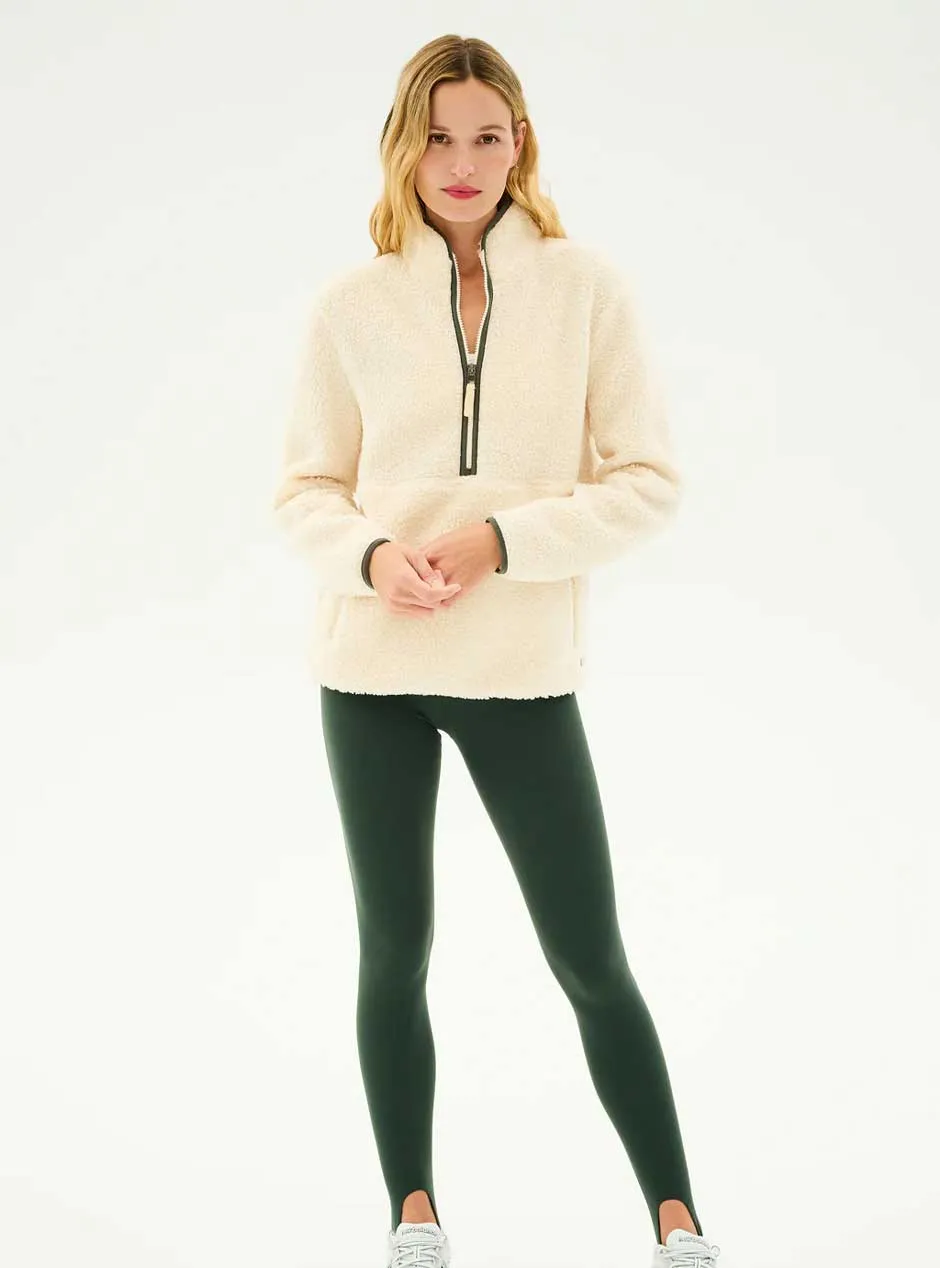 Splits59 Women's Libby Sherpa Half Zip Jacket - Cream