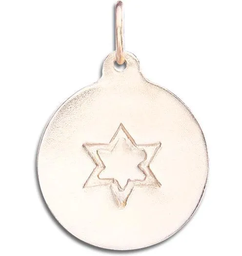 Star of David Disk Charm