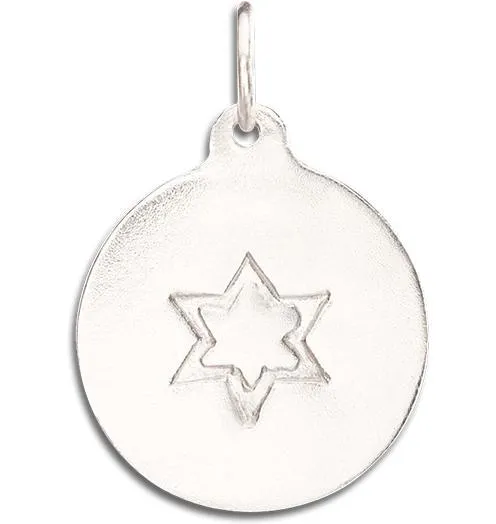 Star of David Disk Charm