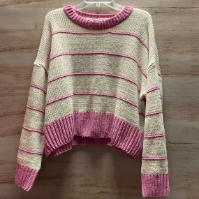 Sweater By Clothes Mentor In Striped Pattern, Size: L