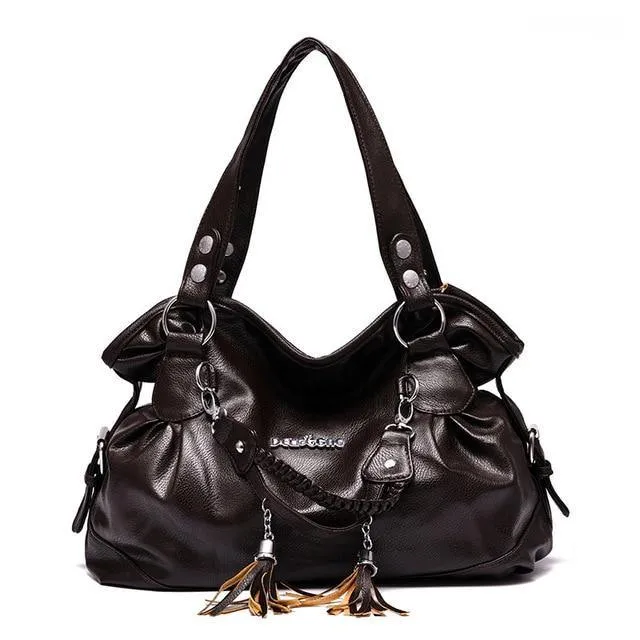 Tassel PU Leather Tote