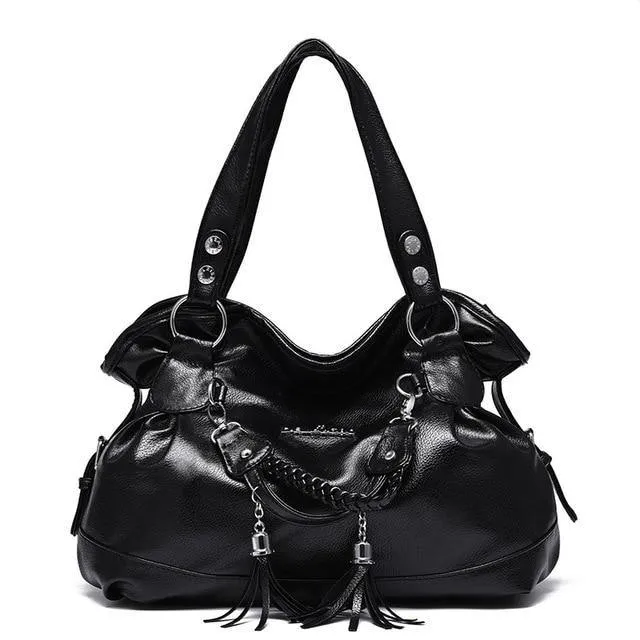 Tassel PU Leather Tote