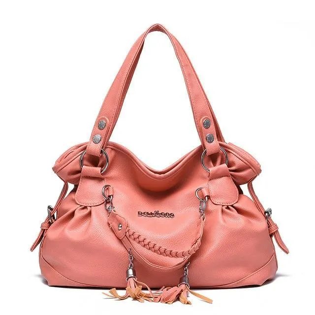 Tassel PU Leather Tote