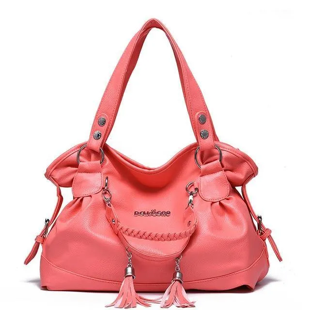 Tassel PU Leather Tote