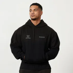 Vanquish Sun-faded Black Oversized Pullover Hoodie