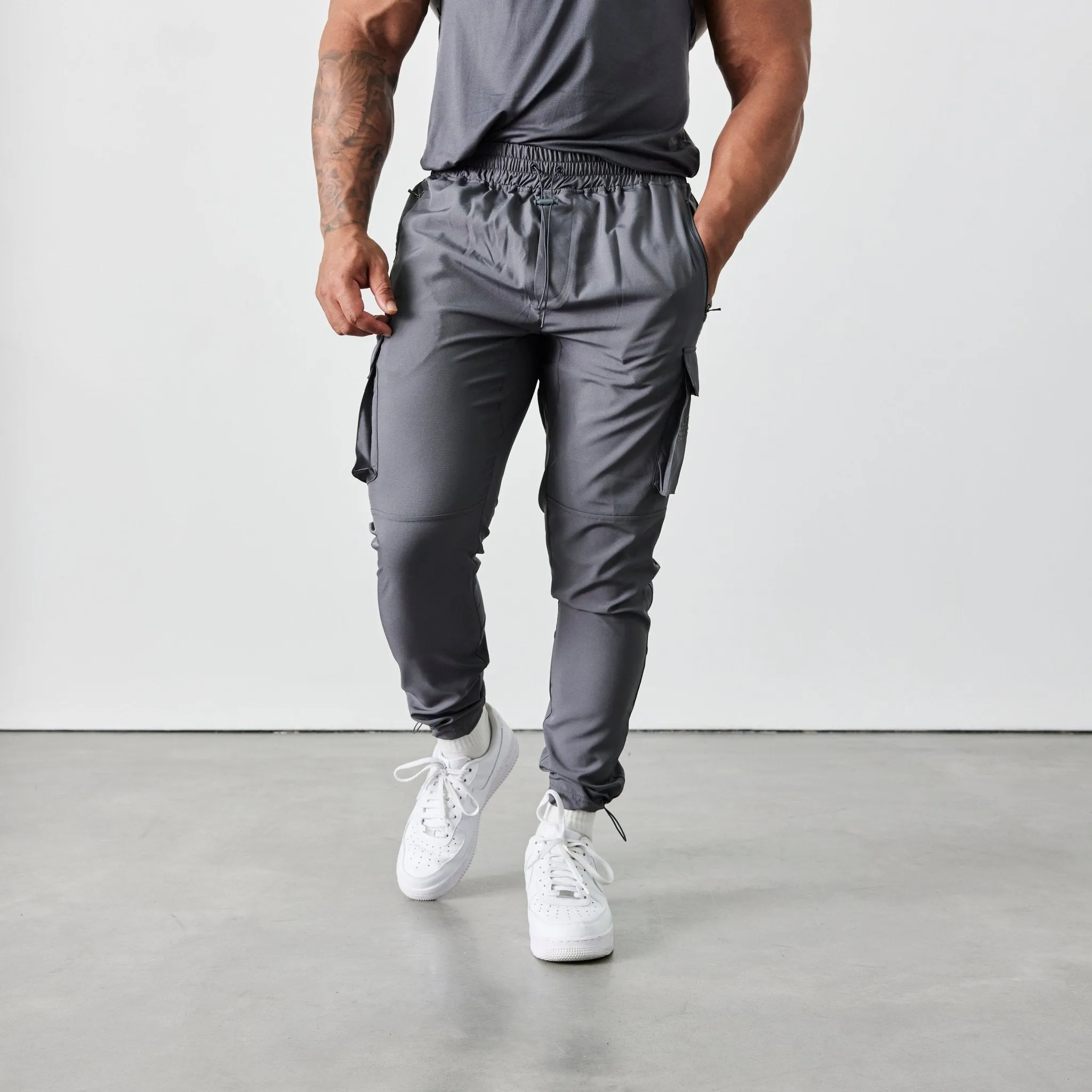 Vanquish Utility V2 Grey Tapered Cargo Pants