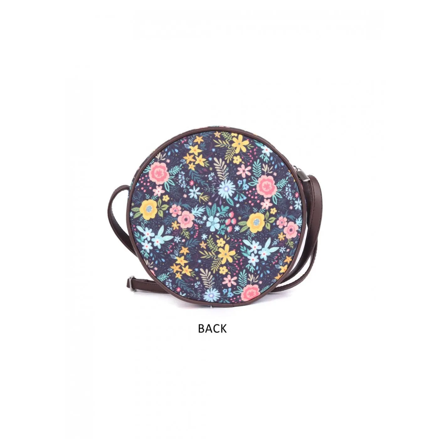 Womens Multi Color Flower Print Womens Sling Bag Medium Size