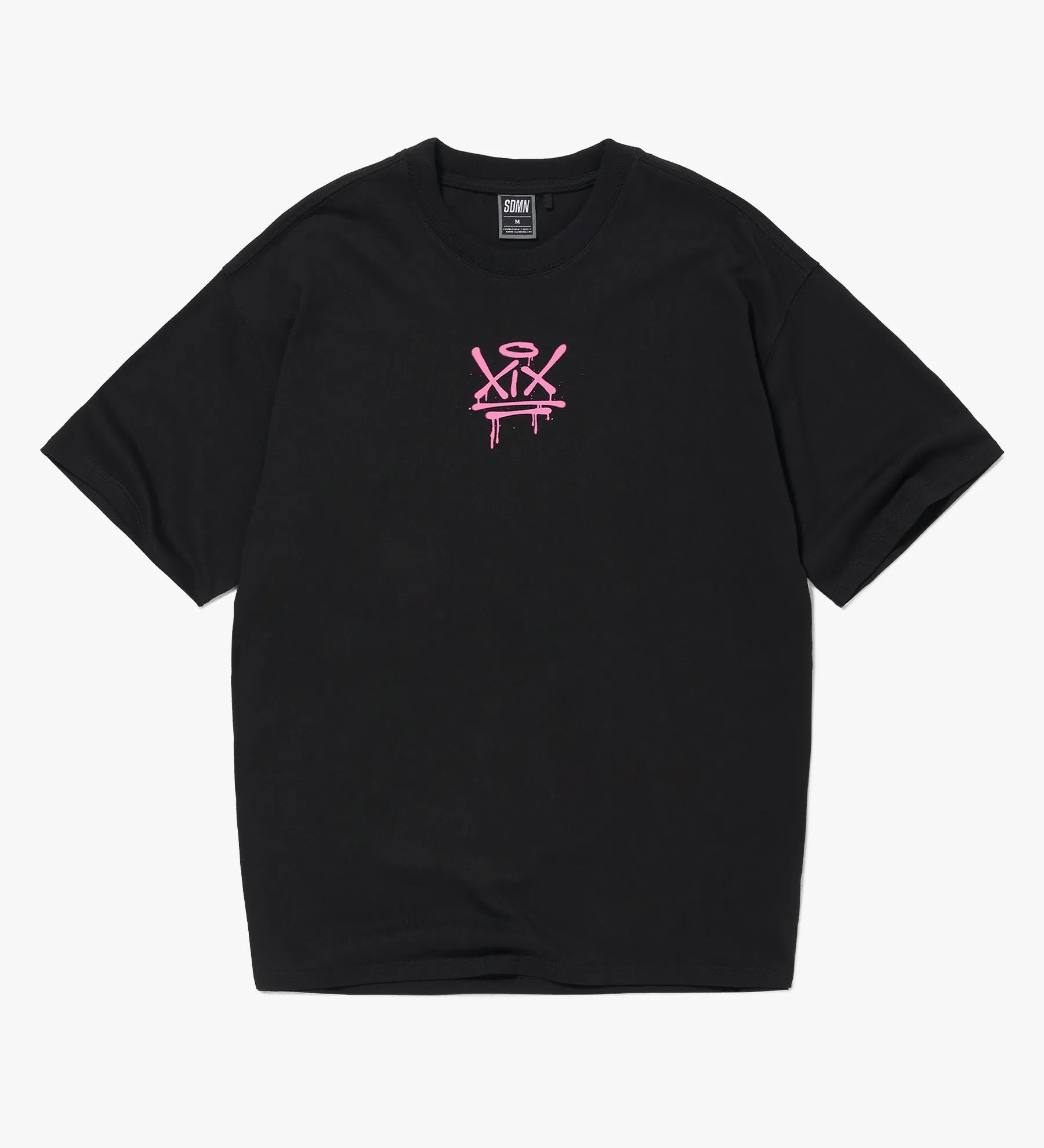 XIX Spray T-Shirt [Black/Hot Pink]