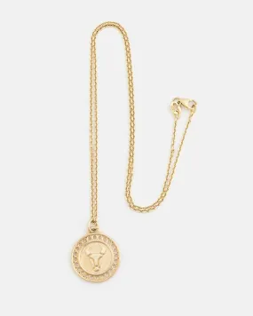 Zodiac Taurus Pendant in 14k Yellow Gold