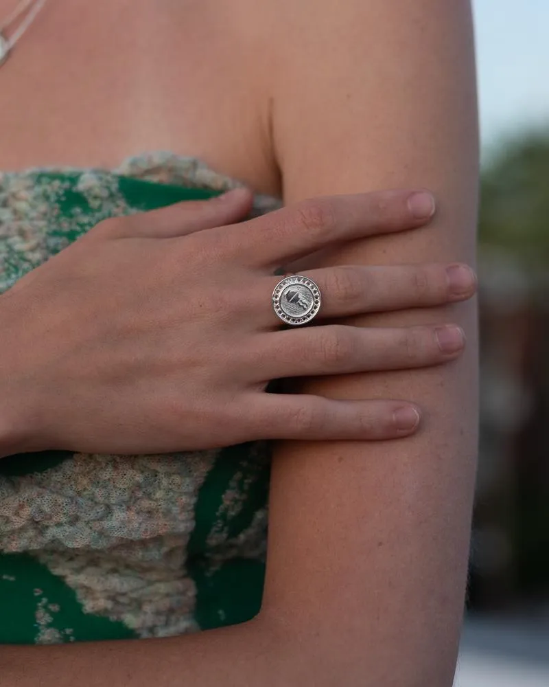 Zodiac Taurus Ring in Silver